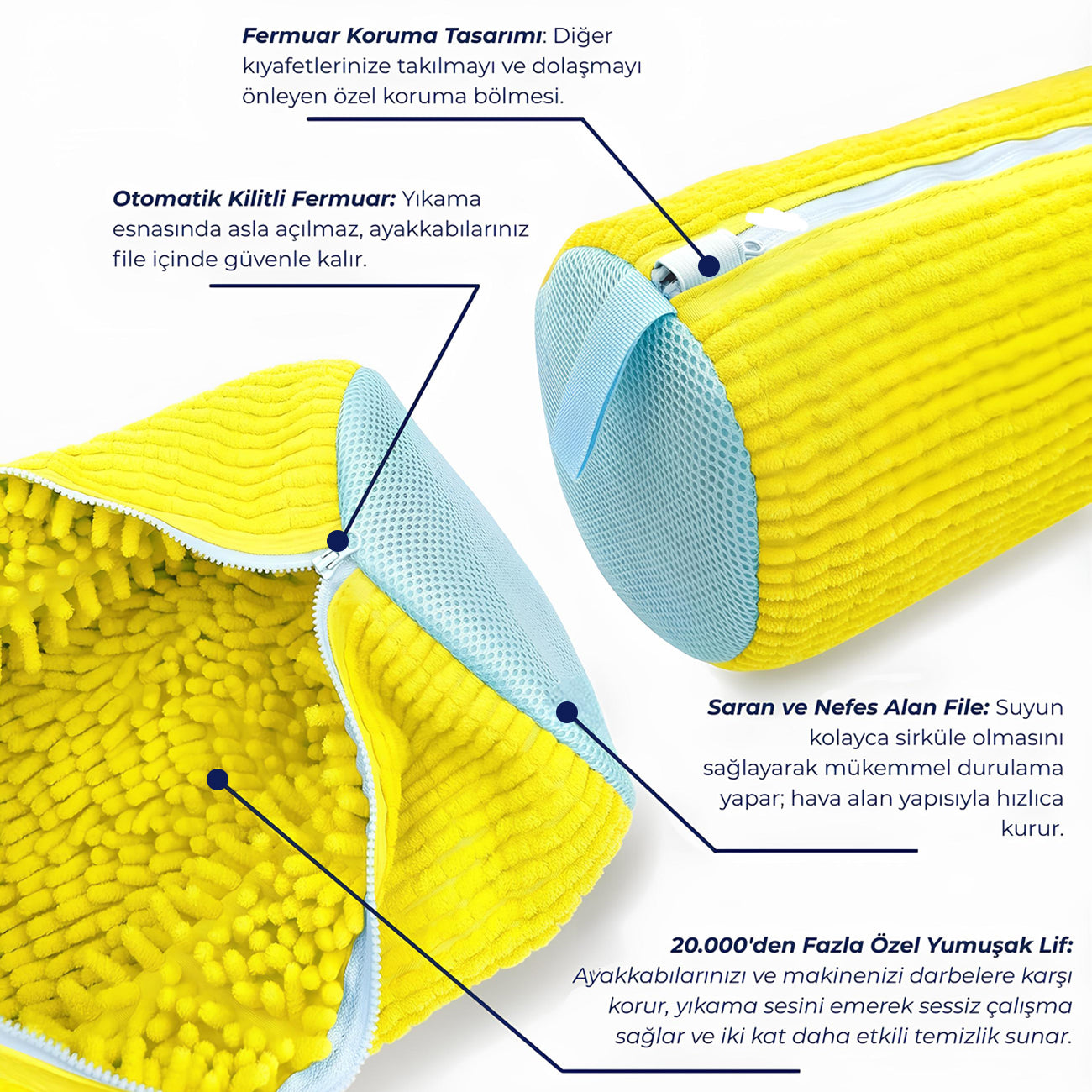 Evinde.co - Ayakkabı Yıkama Filesi
